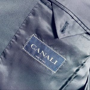 Canali Blue Pattern Mens Blazer, 44